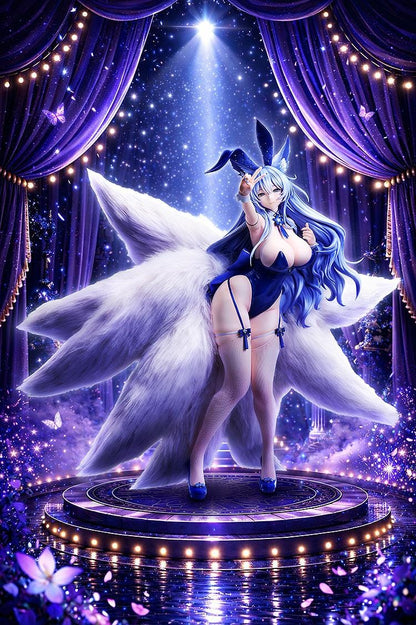 Azur Lane Shinano Visions of Fantasy 1/4 scale figure with blue bunny outfit and large flowing tails