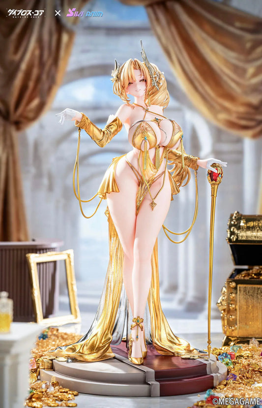 Daiblos Core Lobera Hot Passion Night Ver. 1/6 Scale Figure wearing an ornate gold outfit with jeweled accessories and decorative staff