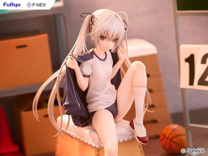 Yosuga no Sora Sora Kasugano Bloomers Ver 1/7 scale figure sitting on wooden vaulting box wearing gym uniform and bloomers.