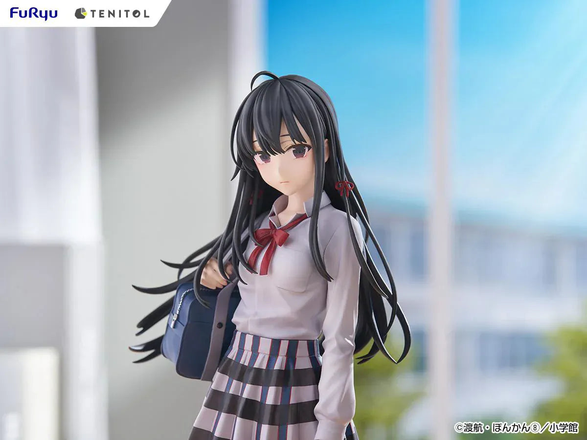My Teen Romantic Comedy SNAFU Tenitol Tall Yukino Yukinoshita figure in school uniform holding bag