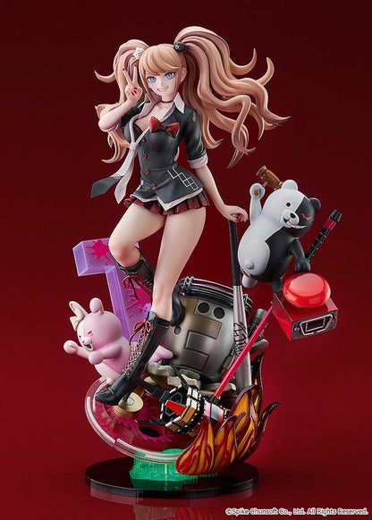 Danganronpa 15th Anniversary 1/7 scale Junko Enoshima figure with Monokuma and detailed diorama base