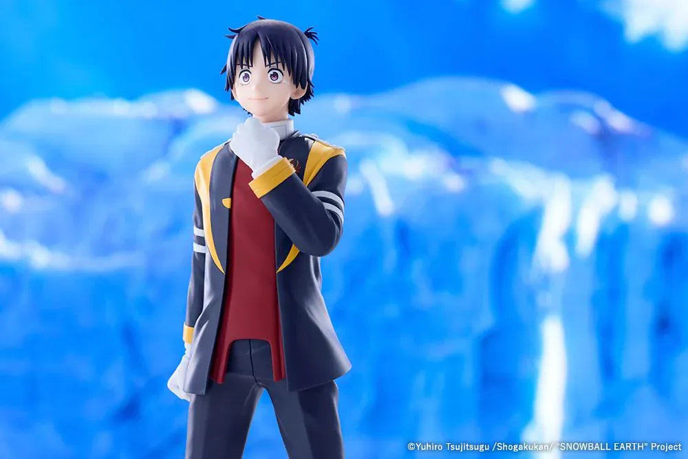 Tetsuo Yabusame figure standing on a black base, wearing a dark uniform with yellow accents and white gloves.