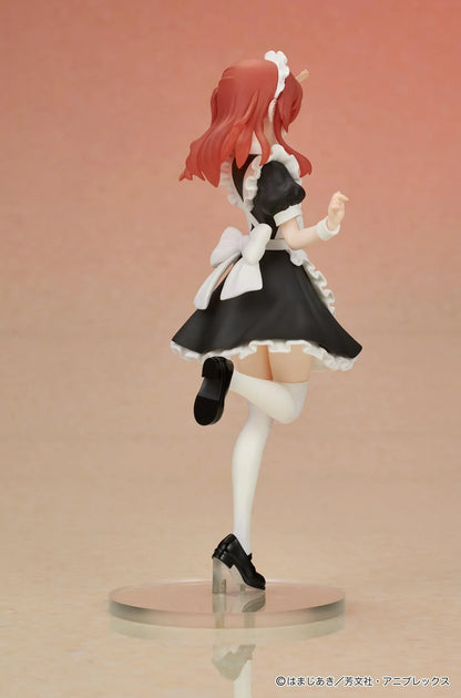 BOCCHI THE ROCK! DIGSTA Ikuyo Kita figure wearing a black-and-white maid outfit in a cheerful one-legged pose.