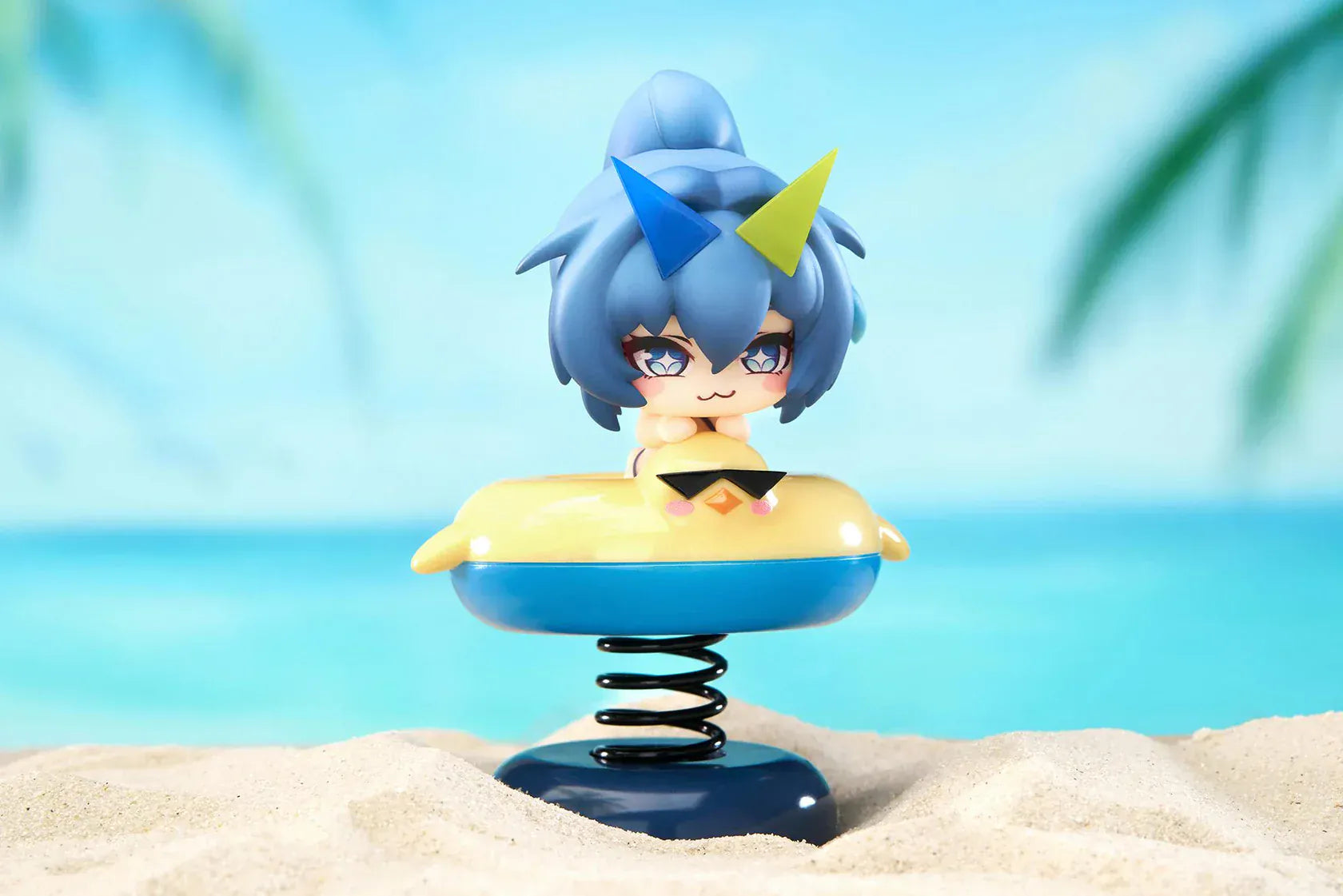 Azur Lane New Jersey Happy Shake non-scale chibi figure with spring wobble base