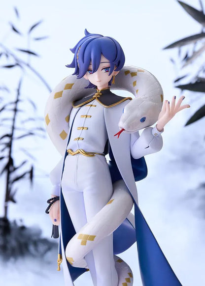 KAITO Chinese Style Ver. 1/7 scale figure wearing an elegant white and blue outfit with gold accents and a large white snake.