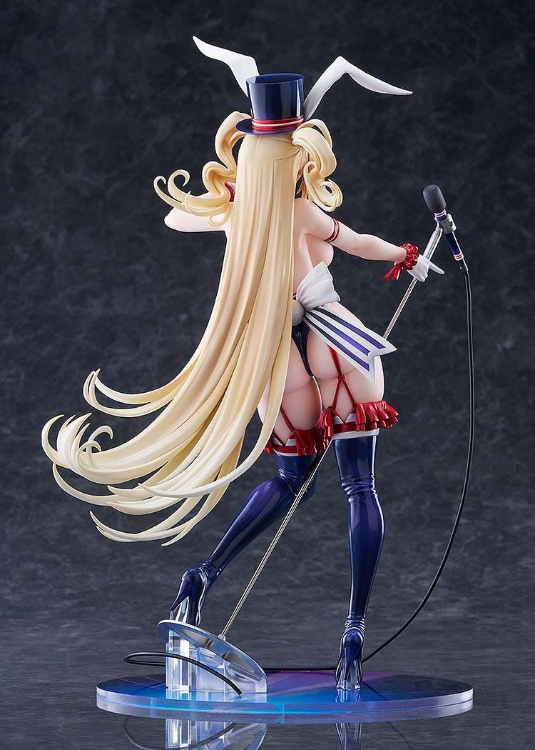 Azur Lane Guam Stage Setting Charmer 1/7 scale figure in bunny stage outfit holding microphone