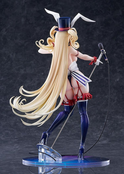 Azur Lane Guam Stage Setting Charmer 1/7 scale figure in bunny stage outfit holding microphone