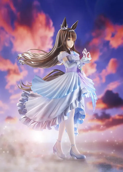 Umamusume Pretty Derby Glacialis Vega Admire Vega 1/7 scale figure wearing elegant blue silver and lavender gown