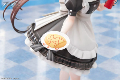 Arknights Limepie Amiya Tea Time 1/8 scale figure wearing a maid outfit and holding a dessert and ketchup bottle