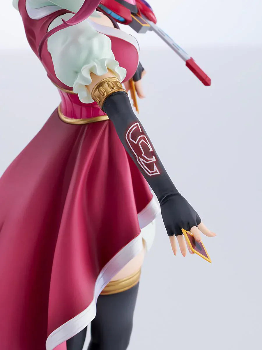 Yu-Gi-Oh! 5D’s Akiza Izinski 1/7 scale anime figure with Duel Disk and flowing costume details