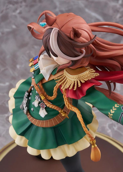 Uma Musume Pretty Derby Symboli Rudolf Signature Racewear Ver 1/7 scale figure wearing green uniform with red cape.
