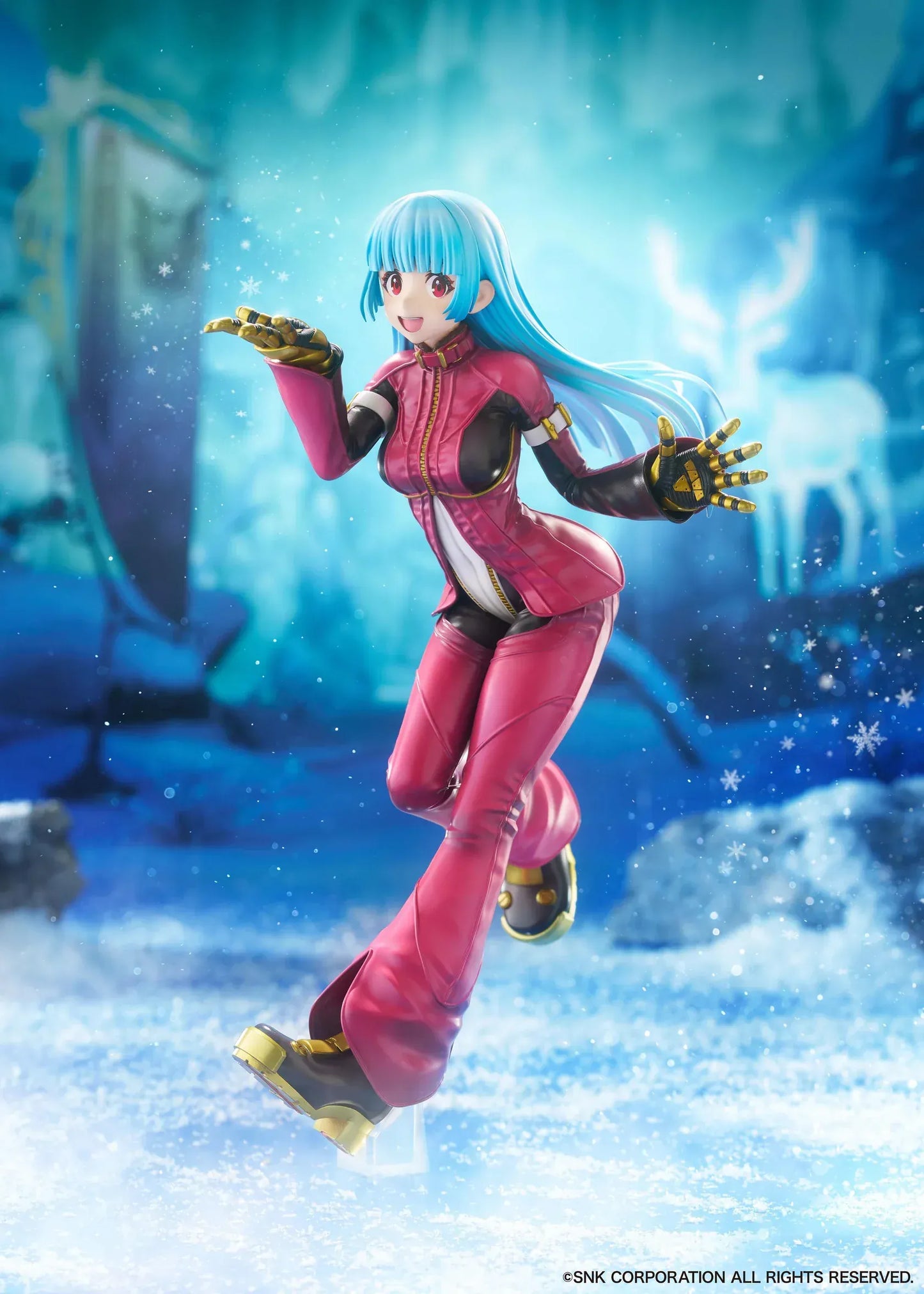 Kula Diamond The King of Fighters XV limited edition 1/7 scale figure in pink battle outfit with dynamic pose