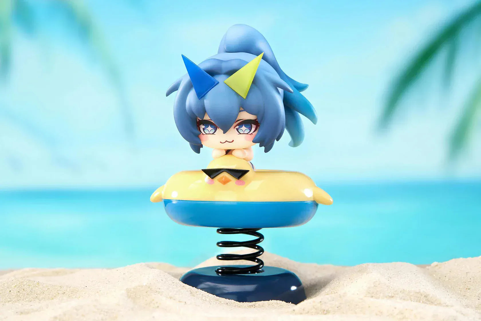 Azur Lane New Jersey Happy Shake non-scale chibi figure with spring wobble base