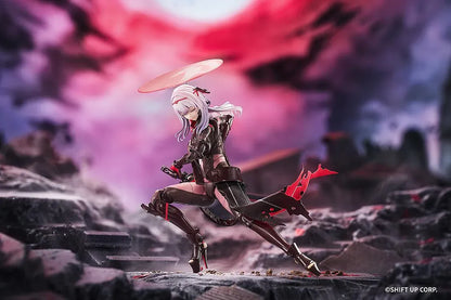 GODDESS OF VICTORY NIKKE Hyper Body Scarlet Black Shadow Figure featuring black and red armor, circular headpiece, and large red sword