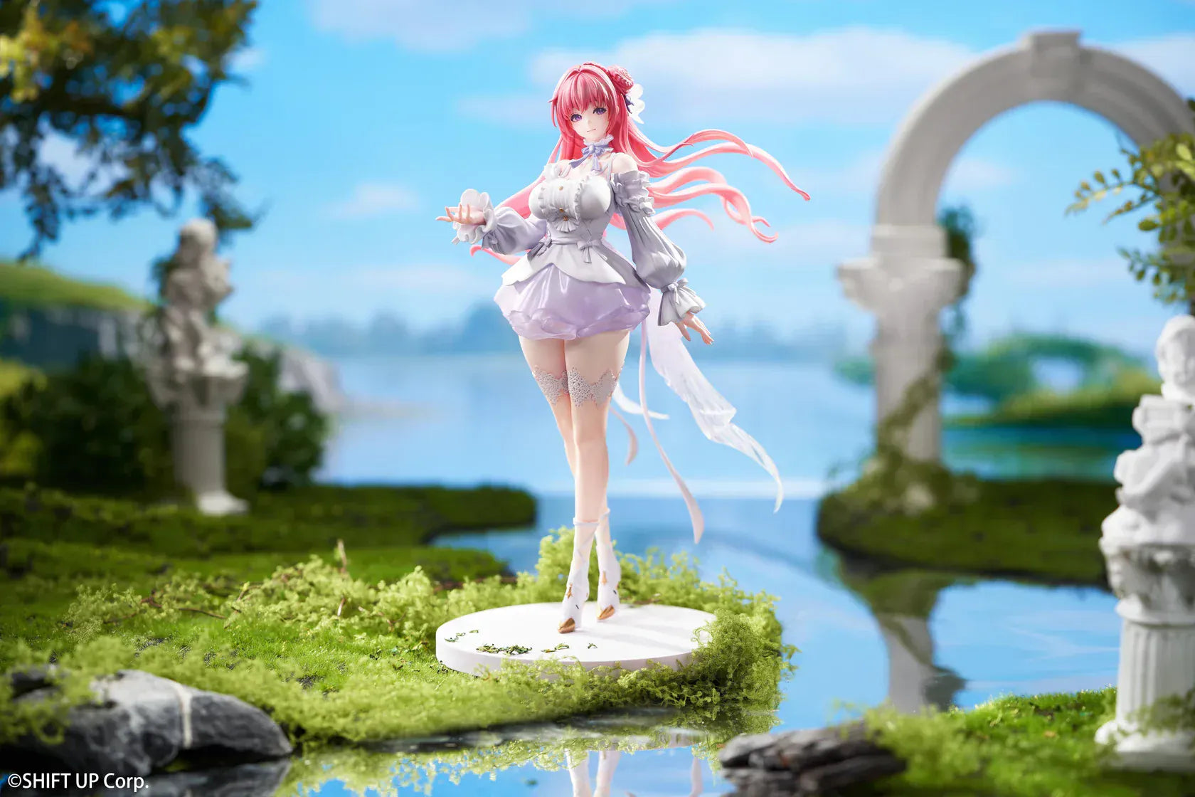 Goddess of Victory Nikke Dorothy 1/10 scale figure with flowing pink hair and pastel outfit
