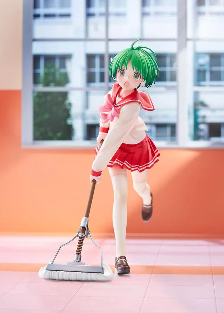 To Heart Multi 1/7 scale figure featuring Multi in her classic school uniform holding a mop in a cheerful cleaning pose