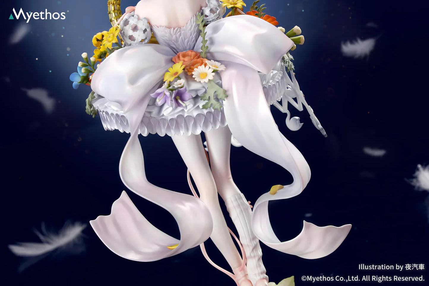 FairyTale Another Swan Lake 1/8 scale figure featuring swan princess with floral base and gold accents.