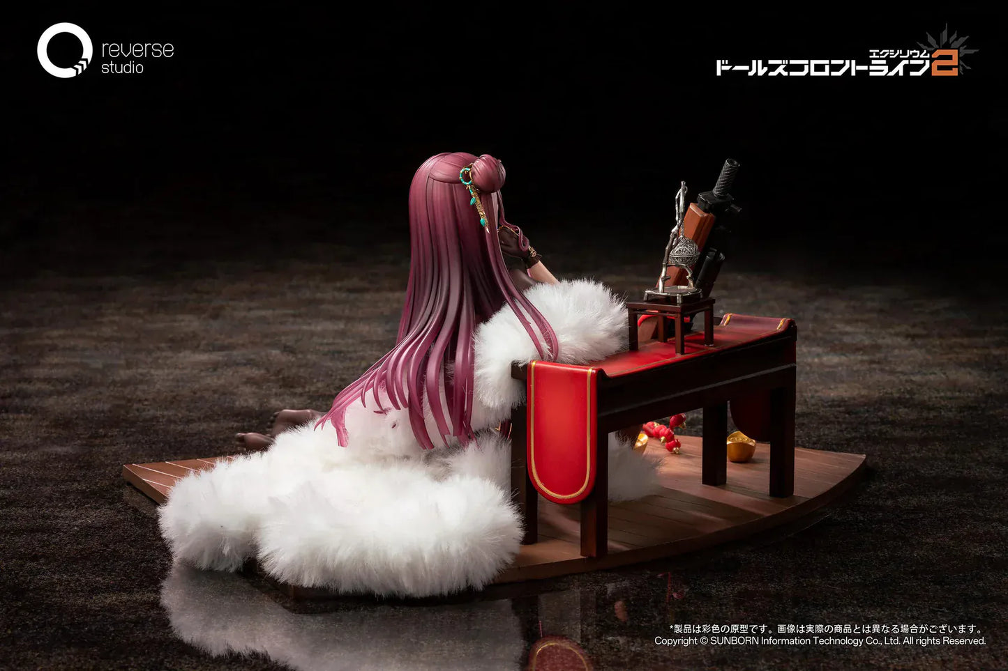 Makiatto 1/6 scale figure from Girls' Frontline 2 Exilium Embroidered Bamboo Blooming Shadows version with detailed outfit and weapon accessory