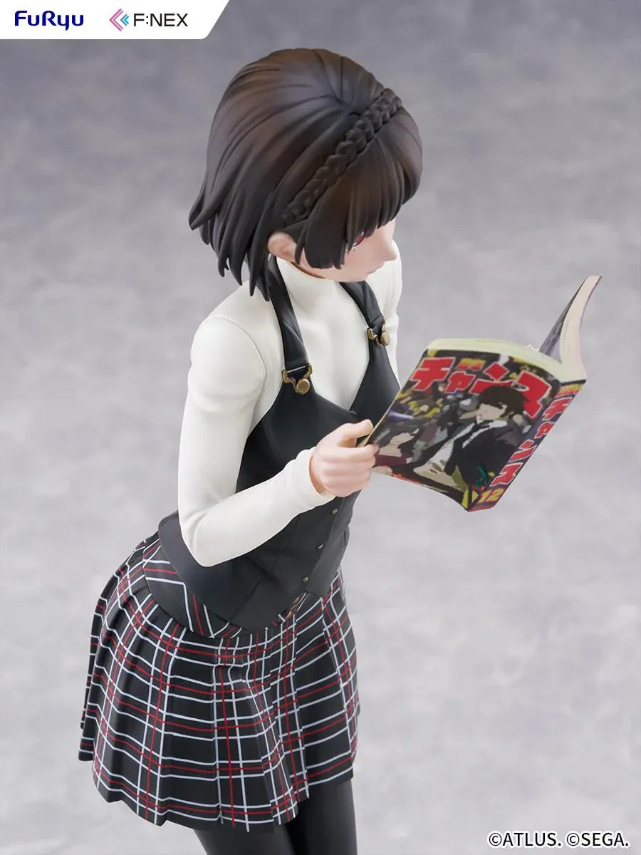 Persona 5 Royal Makoto Niijima 1/7 scale figure in her Shujin Academy school uniform reading a book