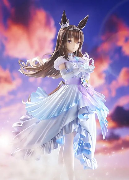 Umamusume Pretty Derby Glacialis Vega Admire Vega 1/7 scale figure wearing elegant blue silver and lavender gown