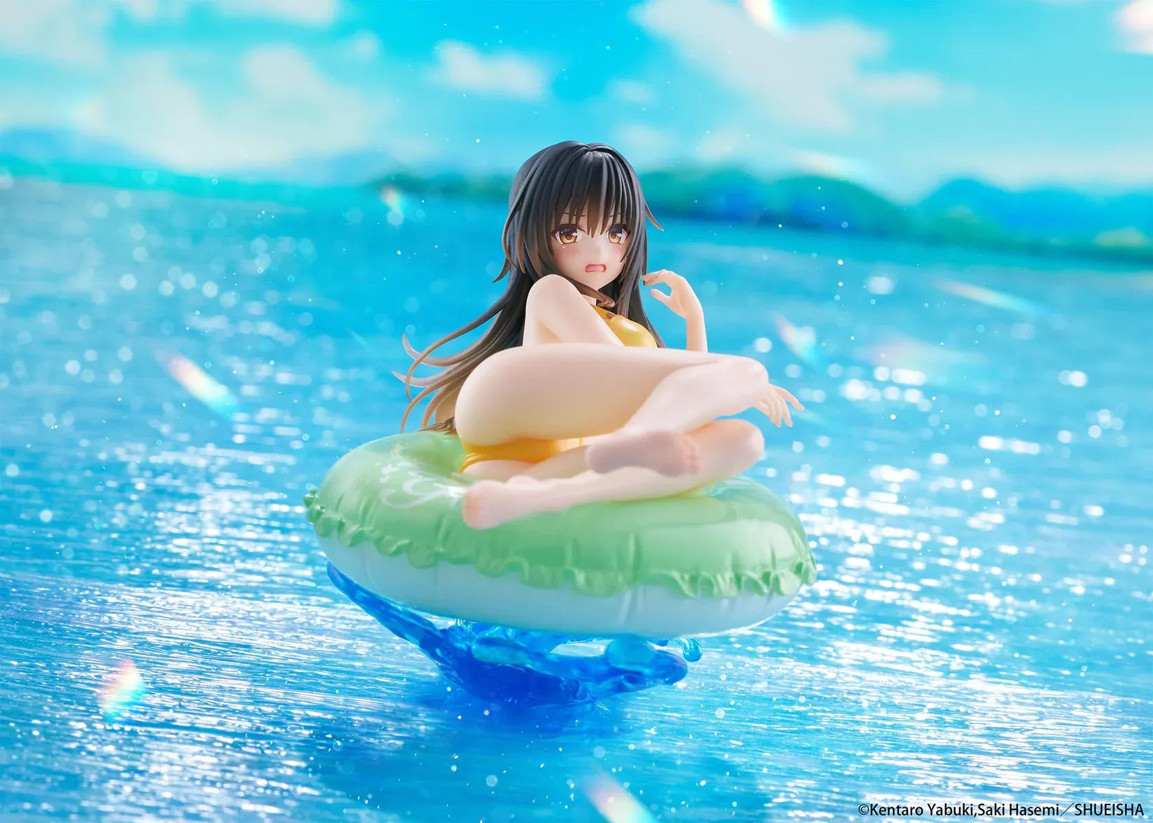 Yui Kotegawa Aqua Float Girls figure To Love Ru Darkness anime swimsuit figure with inflatable float base