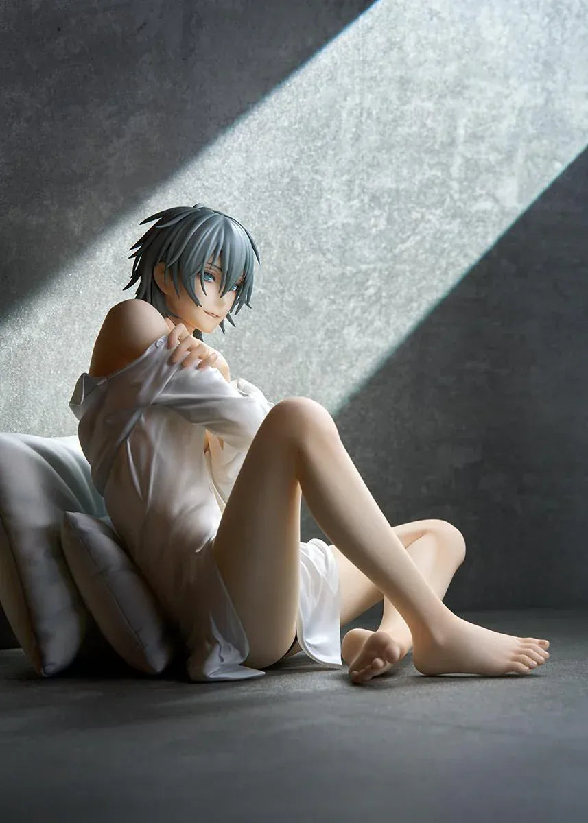 Akira 1/7 scale figure from Togainu no Chi sitting on cushion with relaxed pose and detailed sculpt