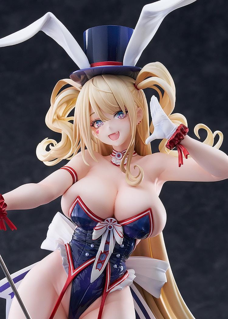 Azur Lane Guam Stage Setting Charmer 1/7 scale figure in bunny stage outfit holding microphone