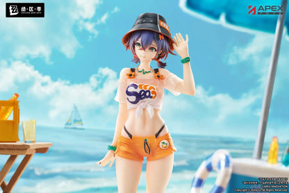 Zenless Zone Zero Limepie Belle Summer Skies 1/8 scale figure featuring Belle in a summer outfit with a bucket hat and orange shorts