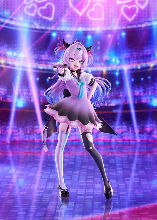 NEEDY GIRL OVERDOSE Purple Lollipop 1/7 scale figure featuring a dynamic pose, gradient purple hair, and a detailed pastel outfit