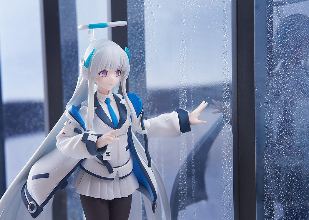 Blue Archive figma Noa Ushio action figure with halo, Millennium Science School uniform, weapon, and accessories