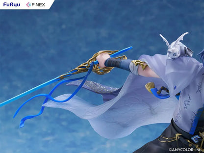Nijisanji F:NEX Koyanagi Rou 1/7 scale figure in dynamic pose with blue sword