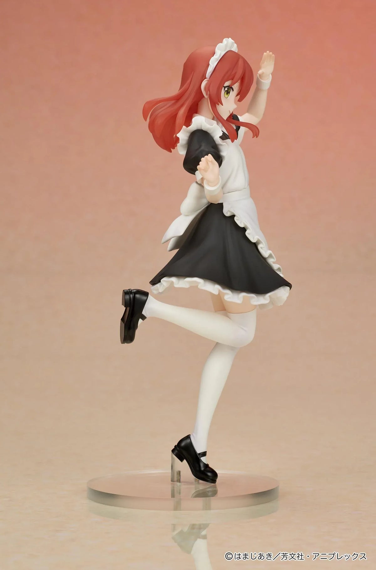 BOCCHI THE ROCK! DIGSTA Ikuyo Kita figure wearing a black-and-white maid outfit in a cheerful one-legged pose.