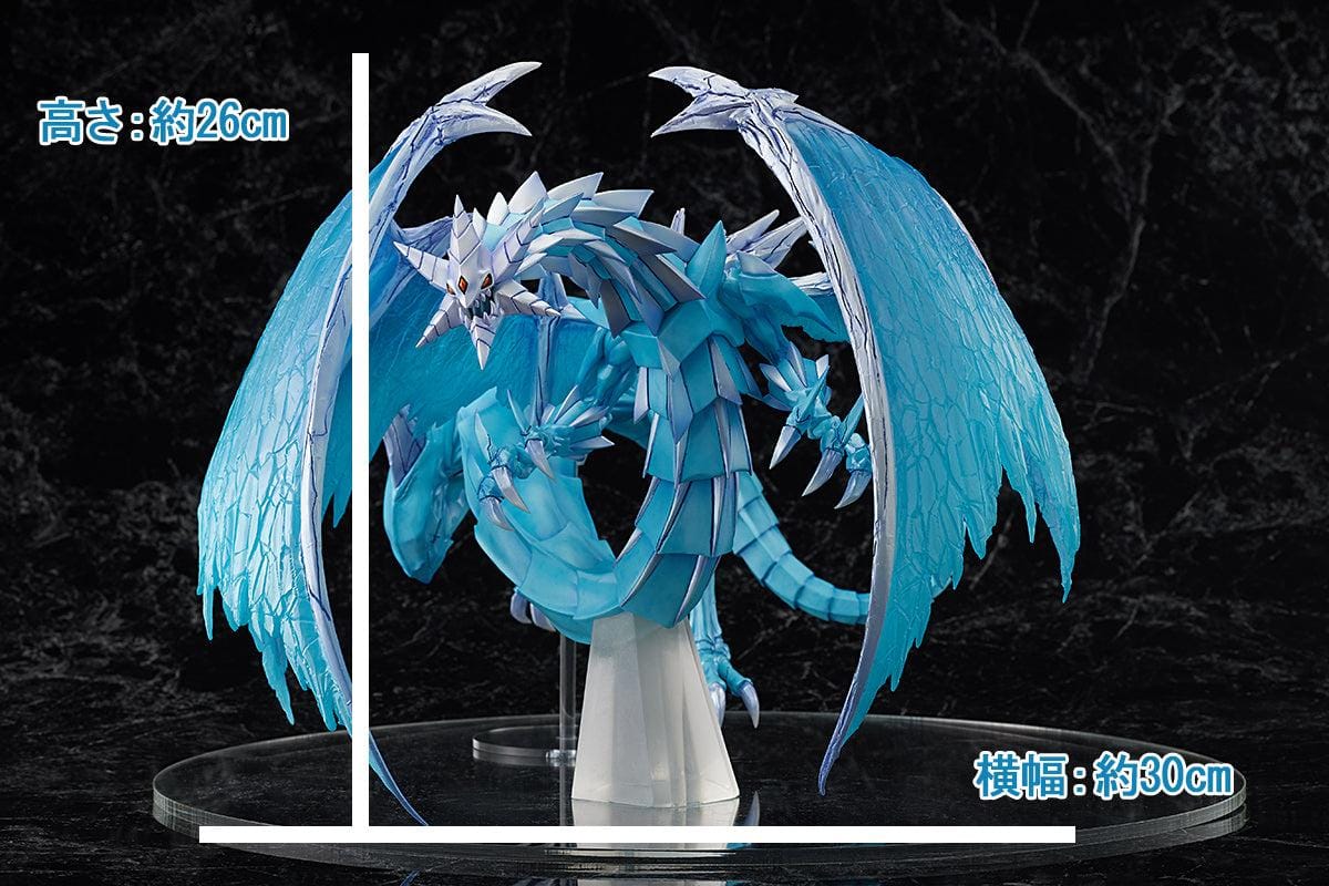 Yu-Gi-Oh Brionac Dragon of the Ice Barrier figure with translucent blue wings and icy armor