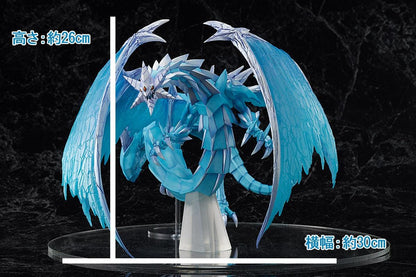 Yu-Gi-Oh Brionac Dragon of the Ice Barrier figure with translucent blue wings and icy armor