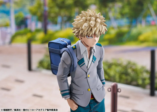 Katsuki Bakugo UA High School uniform 1/8 scale anime figure with 2D style shading
