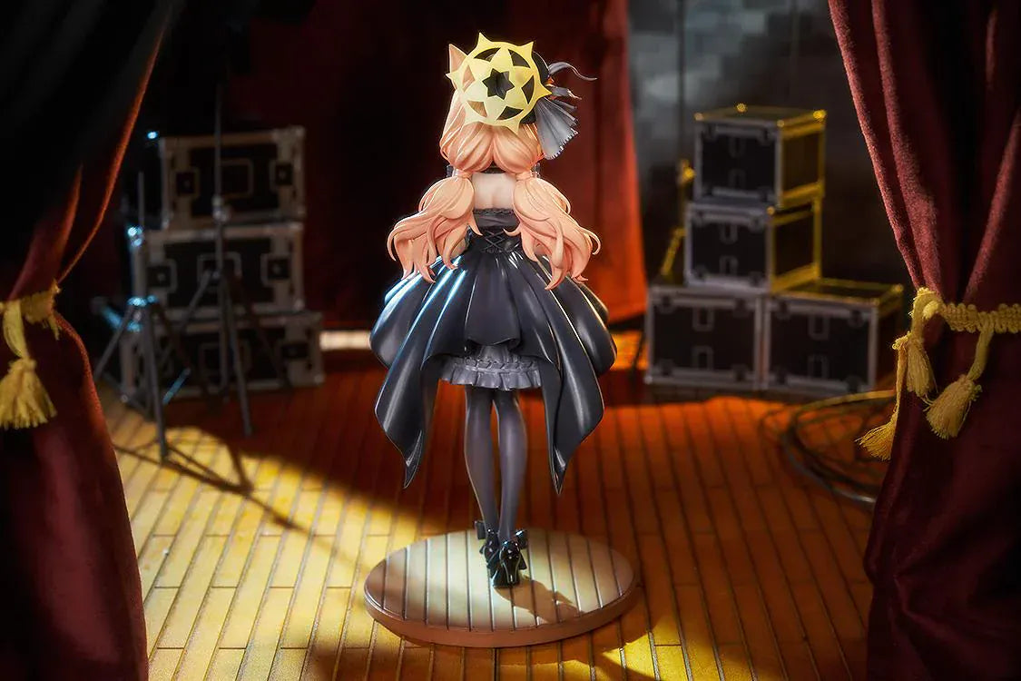 Blue Archive Mari Idol Memorial Lobby Ver 1/7 scale figure holding microphone in black dress