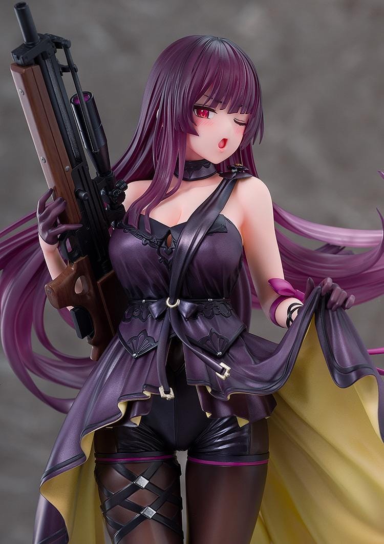 Girls' Frontline 2 Exillium Makiatto Ballroom Interlude Ver 1/7 scale figure holding rifle with flowing coat and stockings
