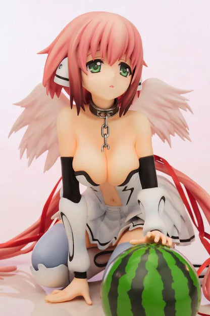 Heaven's Lost Property Final The Movie Eternally My Master Ikaros 1/6 Scale Figure featuring Ikaros seated with pink hair, angel wings, ribbon details, and character-inspired outfit.
