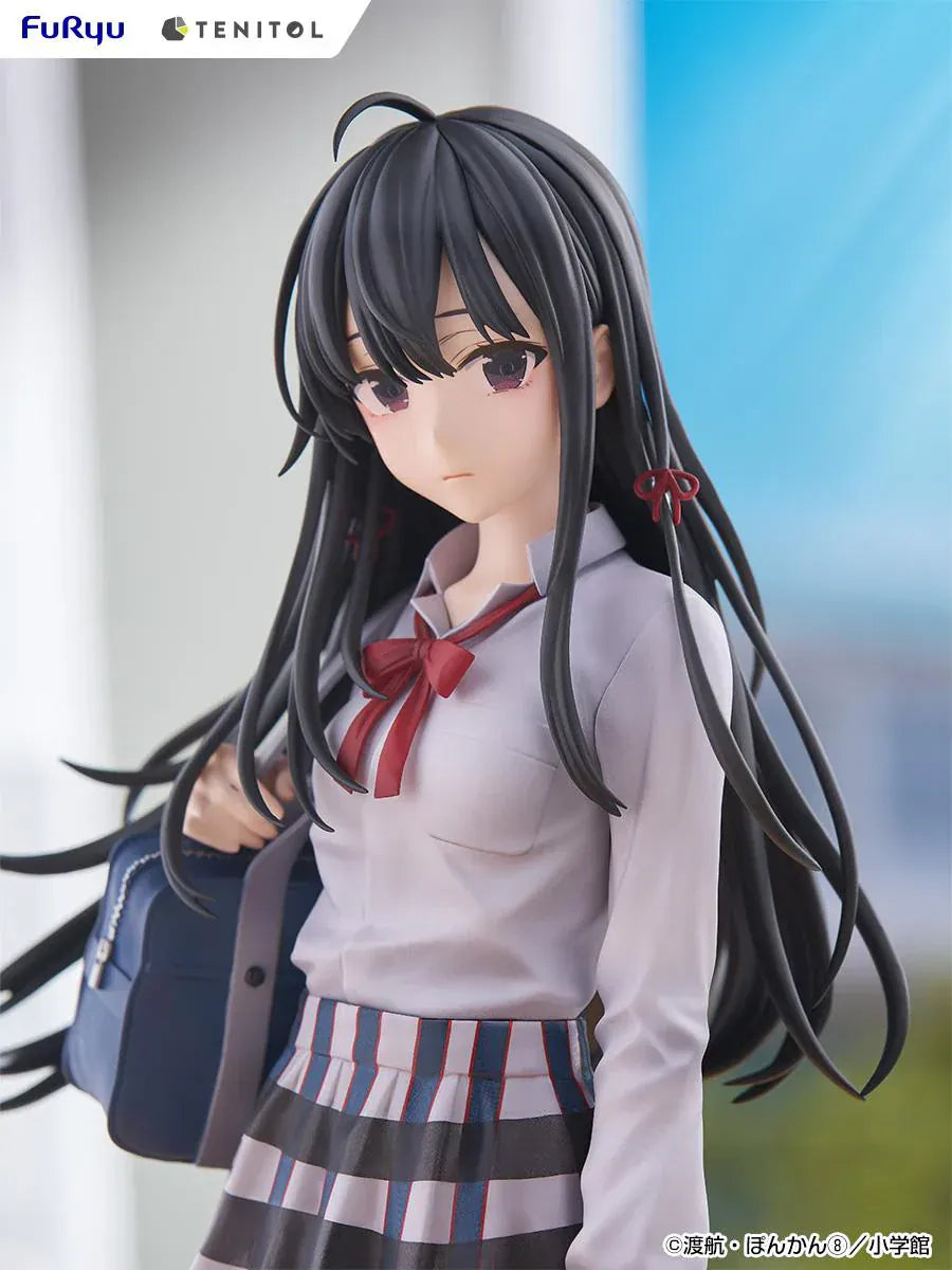 My Teen Romantic Comedy SNAFU Tenitol Tall Yukino Yukinoshita figure in school uniform holding bag