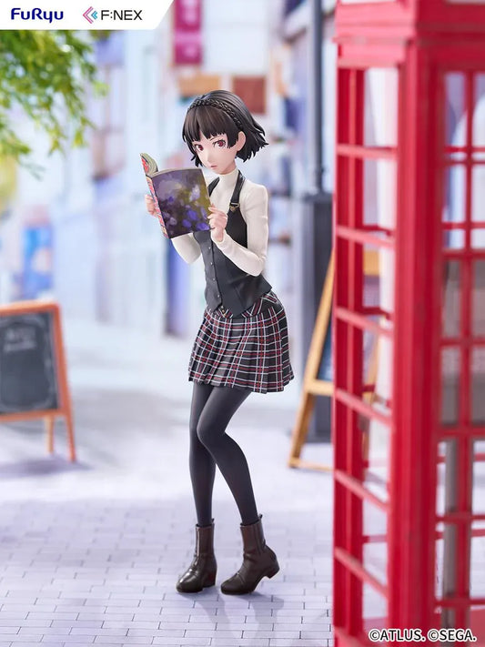 Persona 5 Royal Makoto Niijima 1/7 scale figure in her Shujin Academy school uniform reading a book