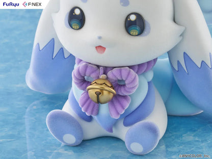 Nijisanji Lunlun 1/2 scale flocked soft vinyl figure featuring pastel colors and bell accessory