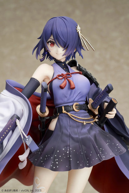 Otodama Tamako Japanese style armament version 1/7 scale figure with katana and flowing haori from Aogiri High School