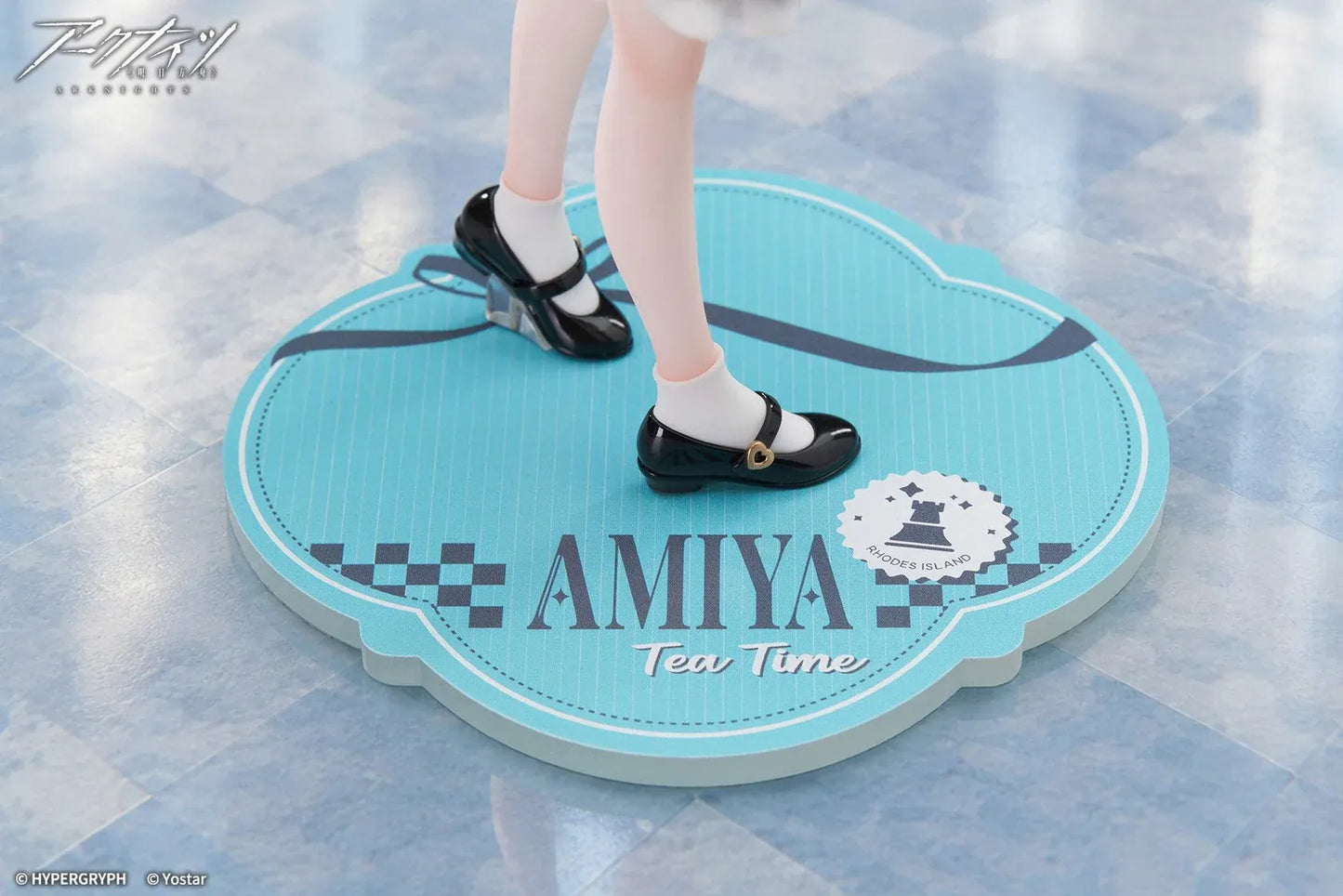 Arknights Limepie Amiya Tea Time 1/8 scale figure wearing a maid outfit and holding a dessert and ketchup bottle
