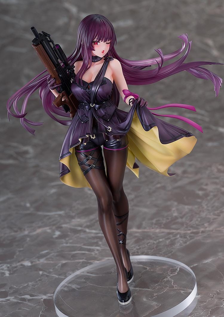 Girls' Frontline 2 Exillium Makiatto Ballroom Interlude Ver 1/7 scale figure holding rifle with flowing coat and stockings
