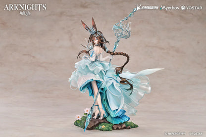 Arknights Amiya Blooms of Time Ver 1/7 scale figure featuring flowing teal dress and ornate crystalline staff.