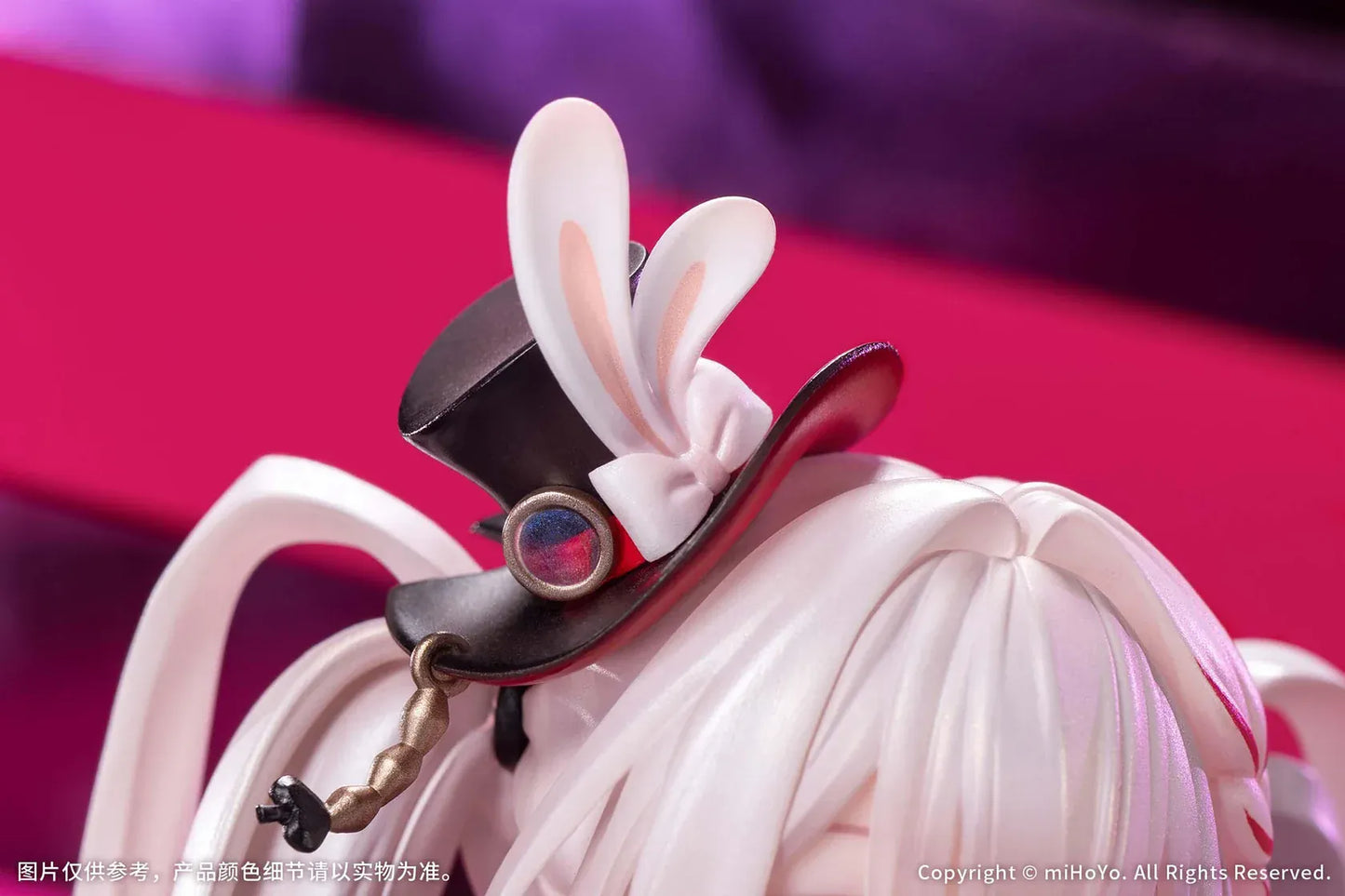 Honkai Star Rail Sparxie Bonus Edition 1/7 Scale Figure with top hat base, rabbit accessories and livestream-inspired backdrop