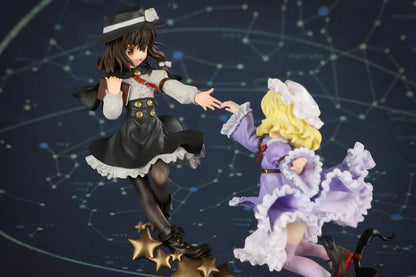 Touhou Project Hifuu Club Renko Usami and Maribel Hearn figure with flowing outfits, gold-colored stars, and red ribbon details on a shared base.