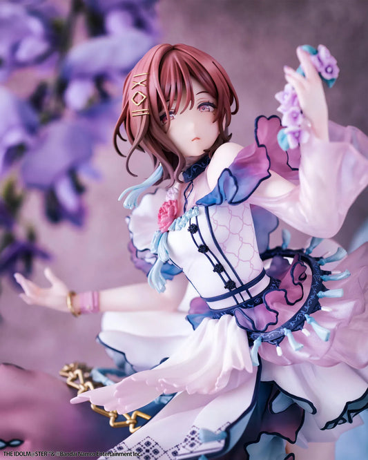 The Idolmaster Shiny Colors Lucrea Madoka Higuchi Merry Figure with pastel idol dress, floral accessories, flowing skirt, and elegant pose