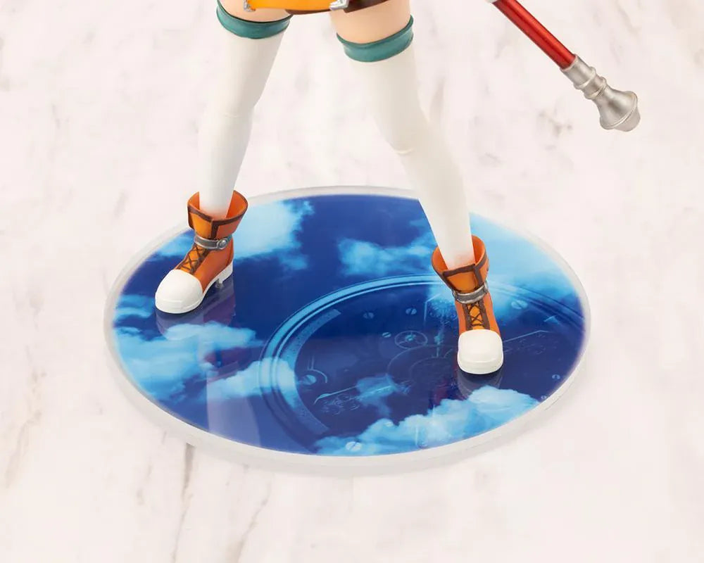 The Legend of Heroes Trails in the Sky Estelle Bright 1/8 Scale Figure holding her staff in a dynamic battle pose