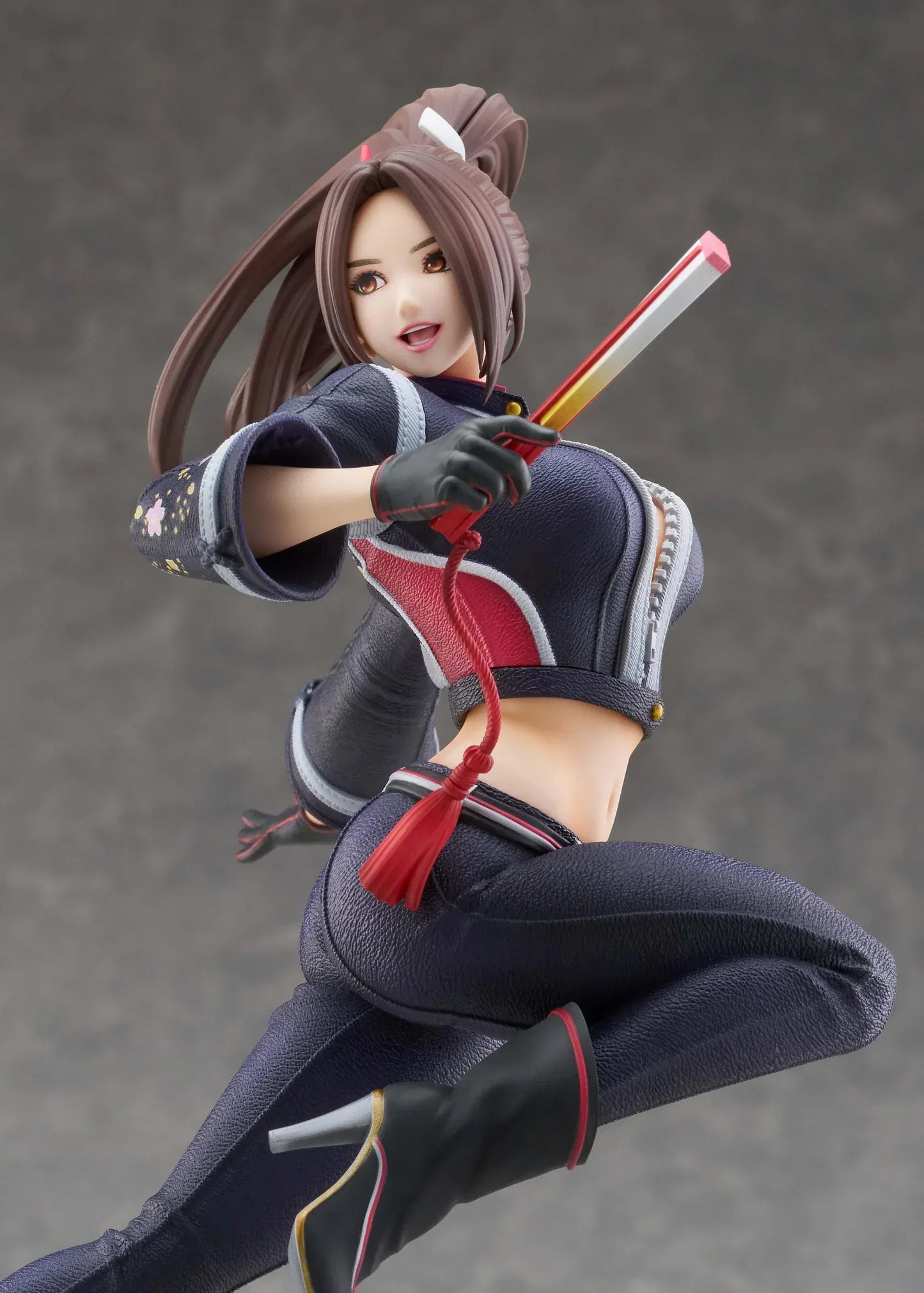 Mai Shiranui City of the Wolves 1/7 scale figure in dynamic action pose with modern ninja outfit